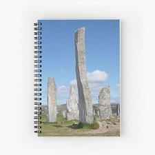 Calanais Standing Stones Spiral Notebook